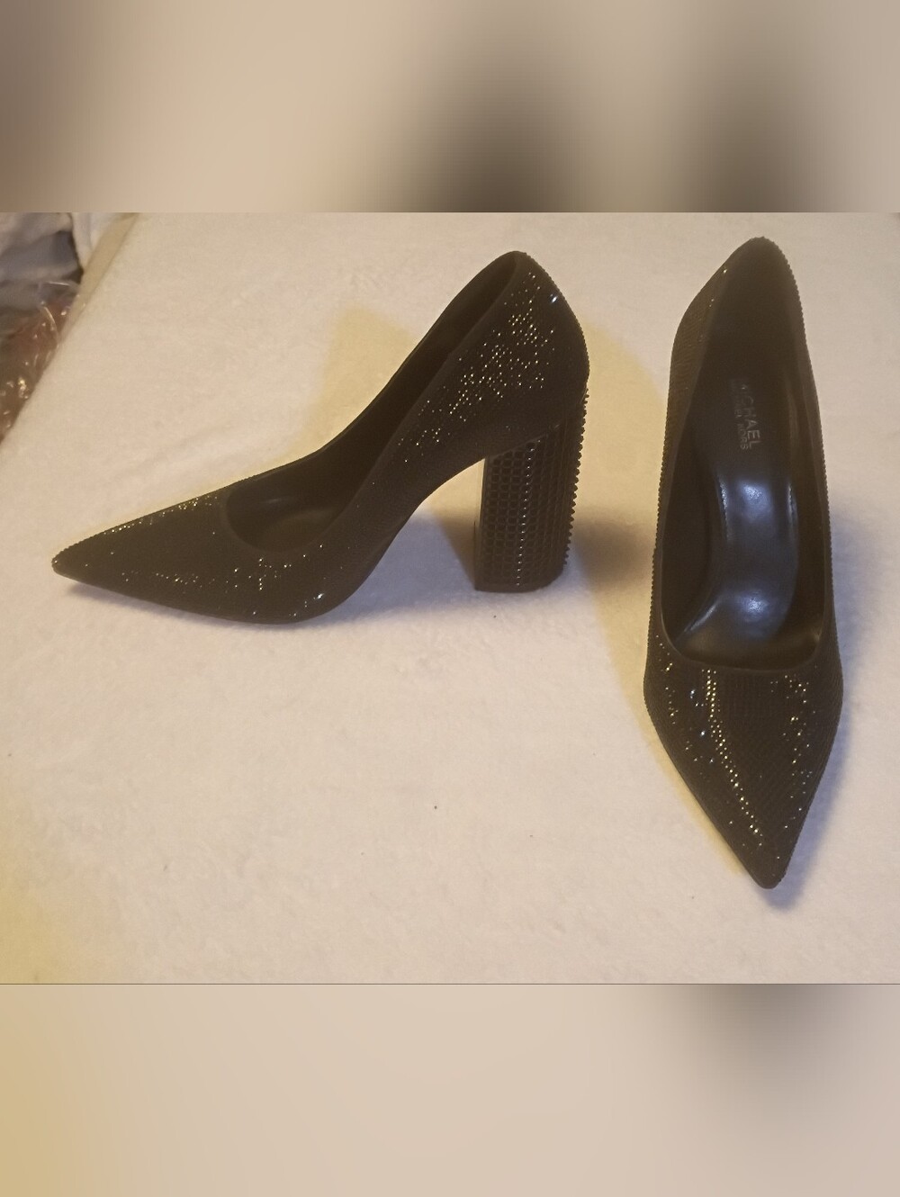 Michael Kors Maxine Crystal Embellished Pointed-Toe Pumps